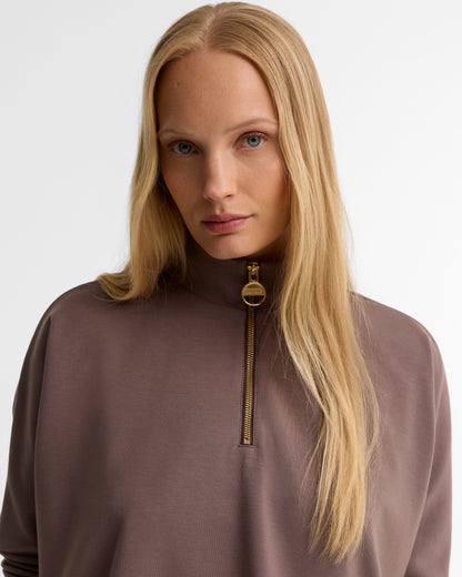 Barbour Kemora Half Zip Knitwear Truffle