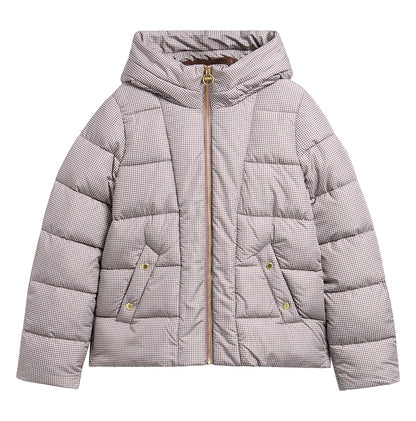 Barbour Print Brantley Puffer Jacket Truffle