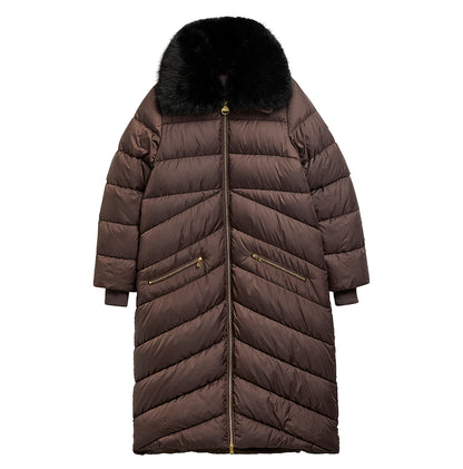 Barbour Longline Cyrus Puffer Jacket Truffle