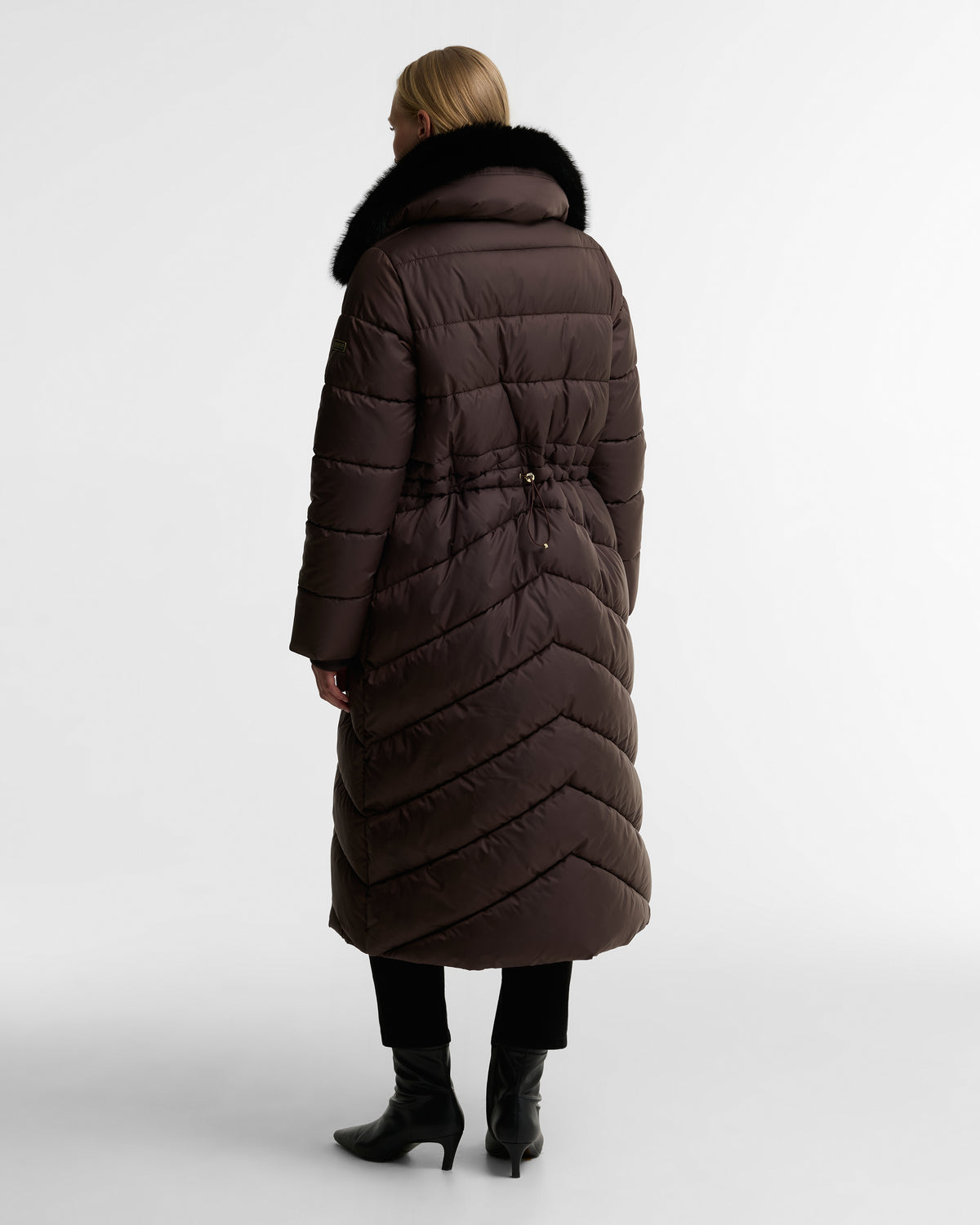Barbour Longline Cyrus Puffer Jacket Truffle