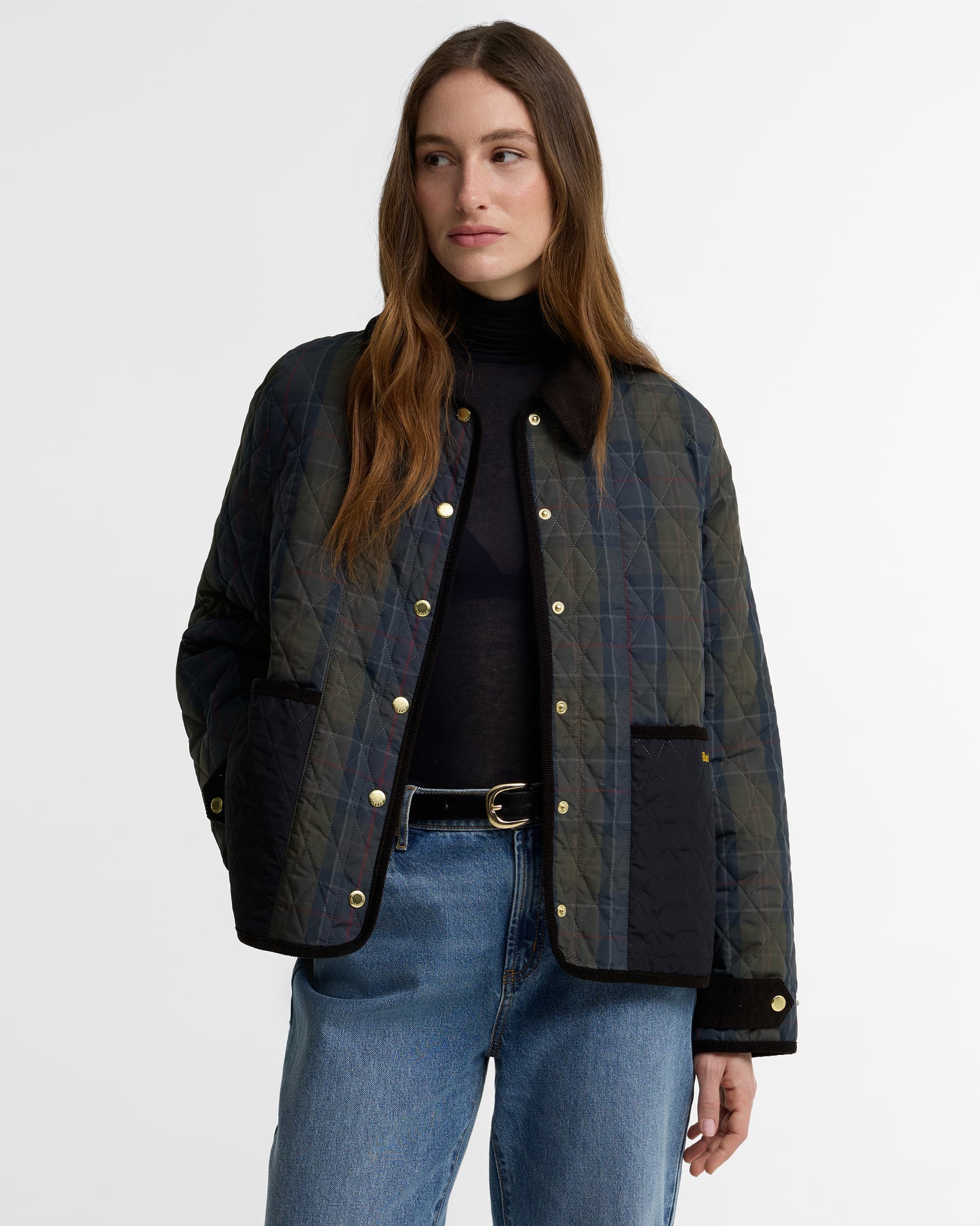 Barbour Ainsdale Check Jacket Shadow