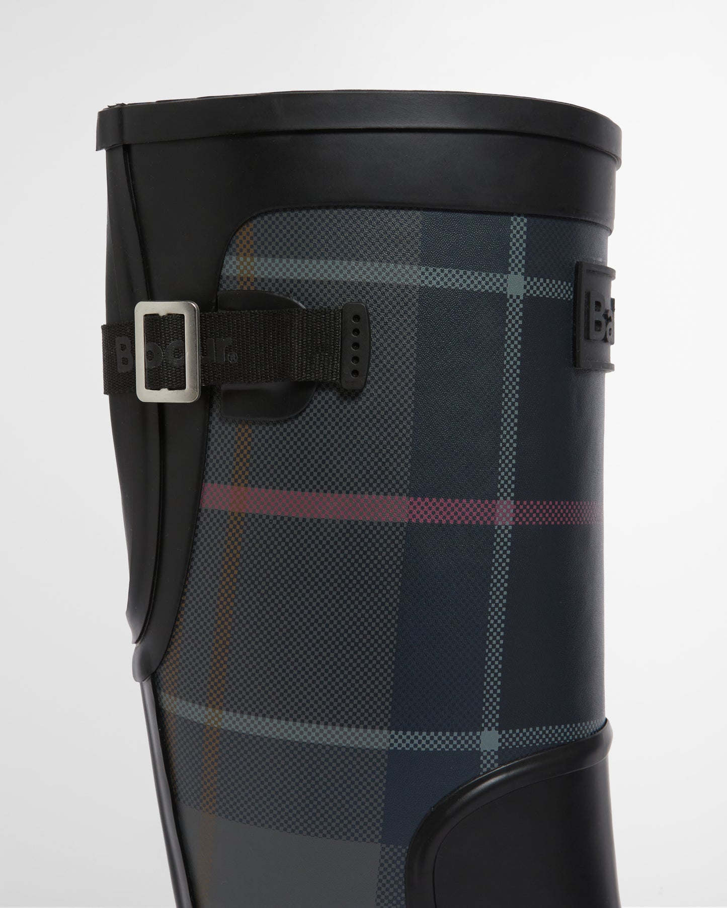 Barbour Dena Tall Wellies Black/Shadow Tartan