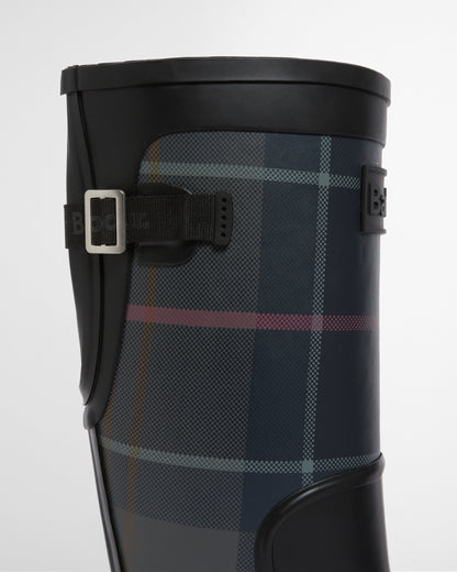 Barbour Dena Tall Wellies Black/Shadow Tartan