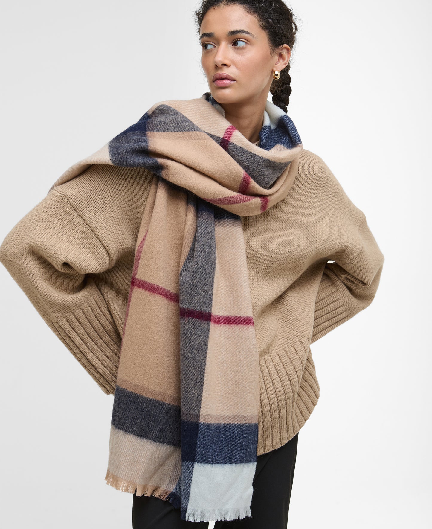 Barbour Rosefield Scarf Hessian Tartan