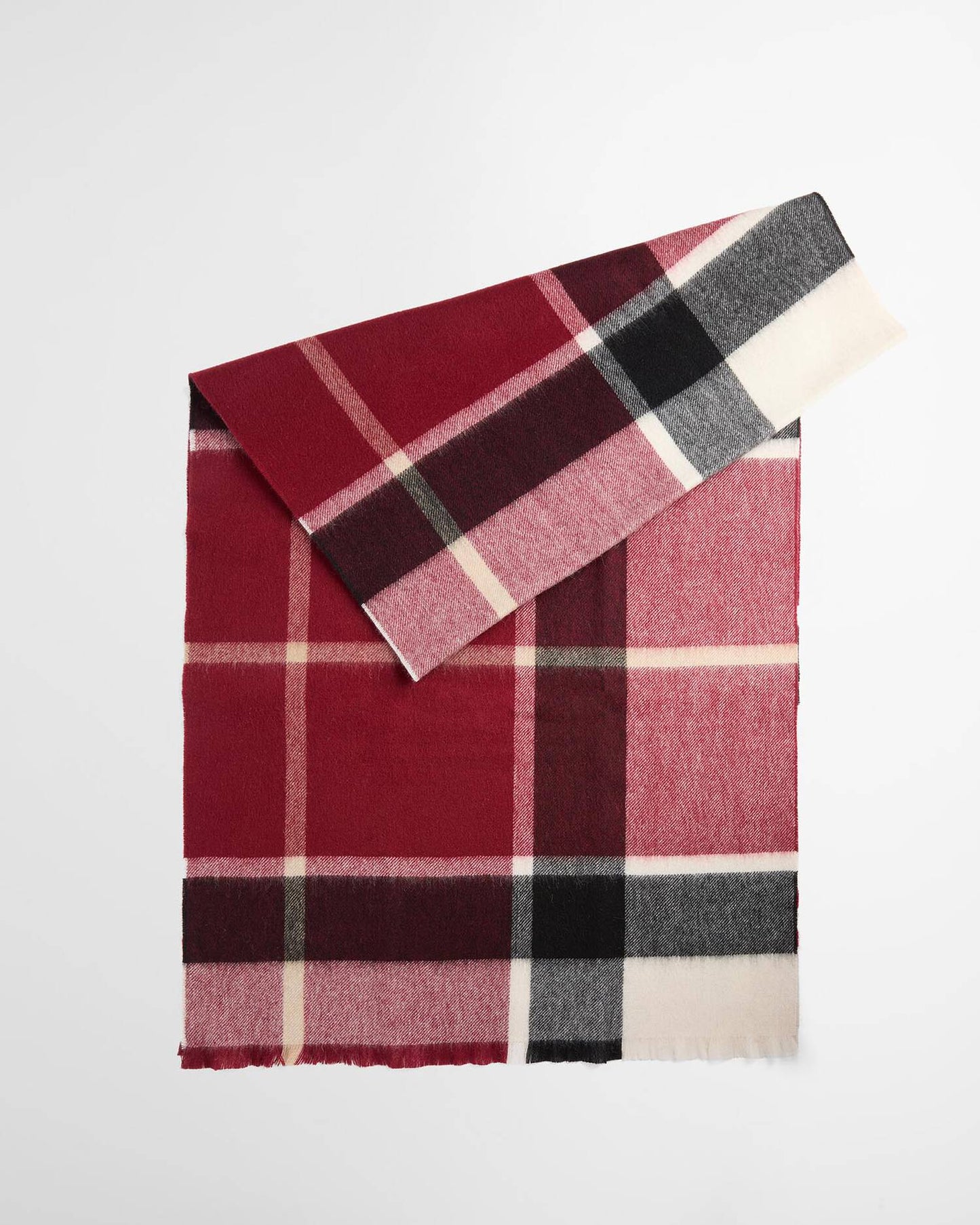 Barbour Rosefield Scarf Light Cardinal Tartan