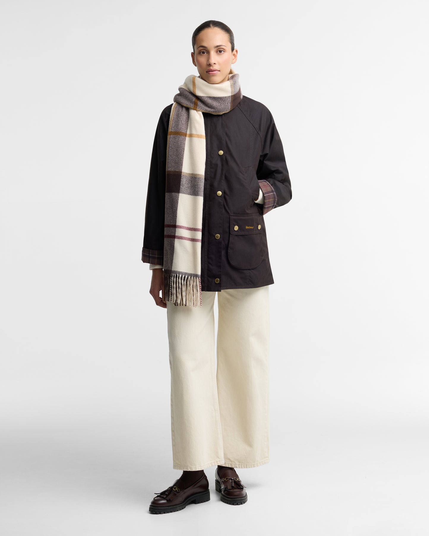 Barbour Harriet Scarf Light Muted Tartan