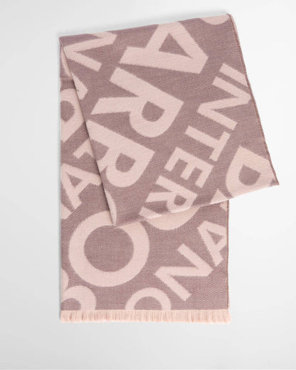 Barbour Kenna Logo Scarf Truffle