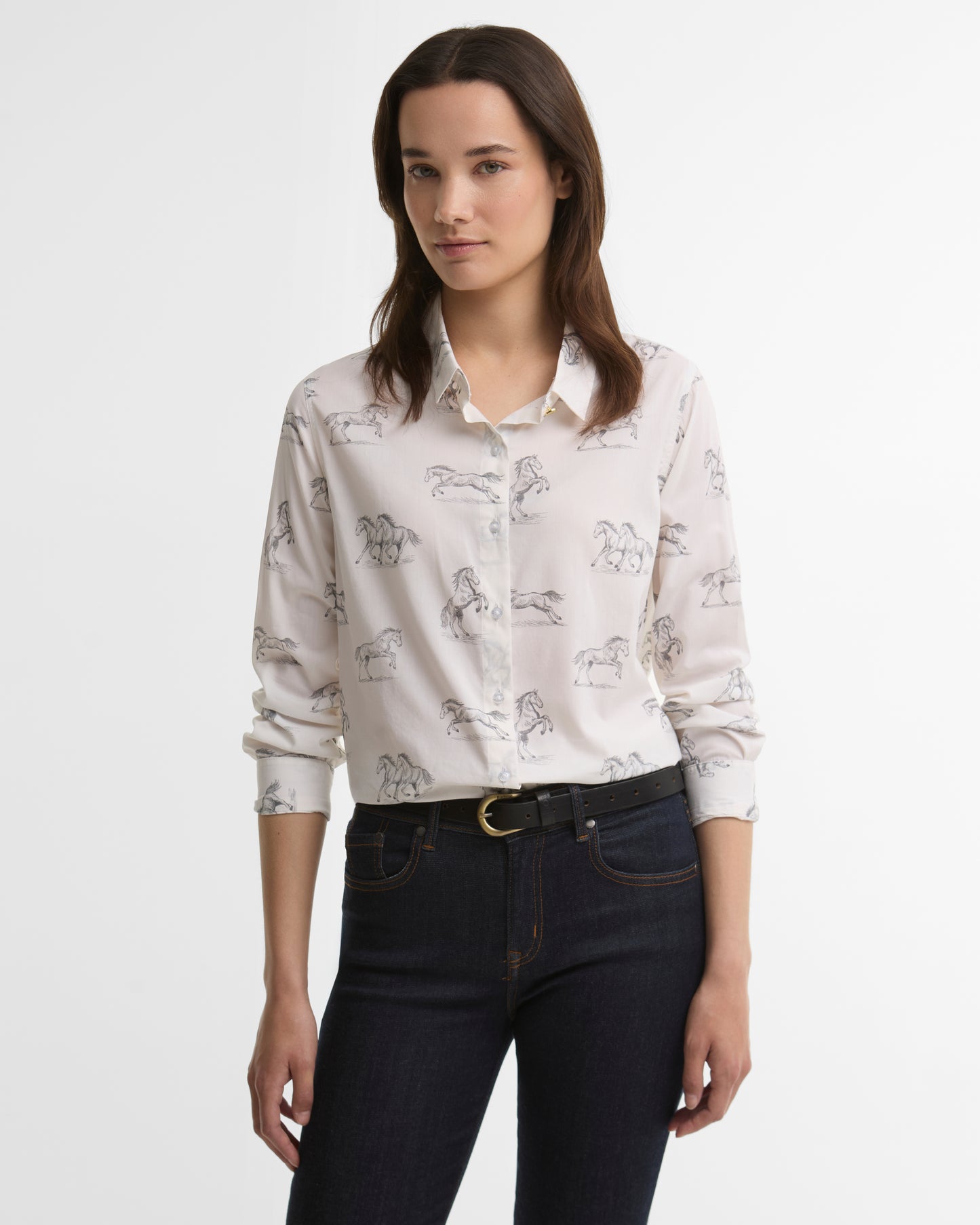 Barbour Safari Shirt Multi Horse