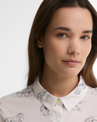 Barbour Safari Shirt Multi Horse