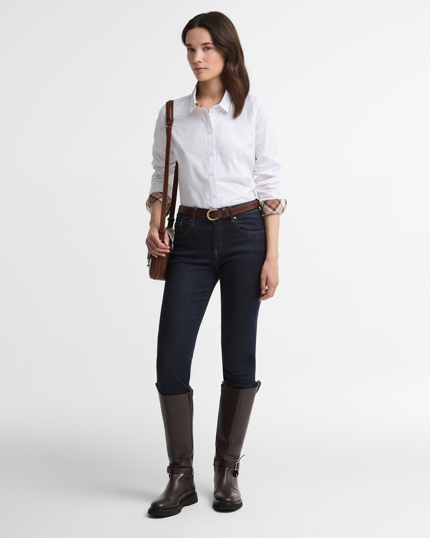 Barbour Derwent Shirt White/Muted Tartan