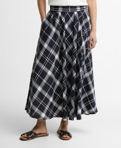 Barbour Baiton Midi Skirt Dark Navy