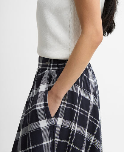 Barbour Baiton Midi Skirt Dark Navy