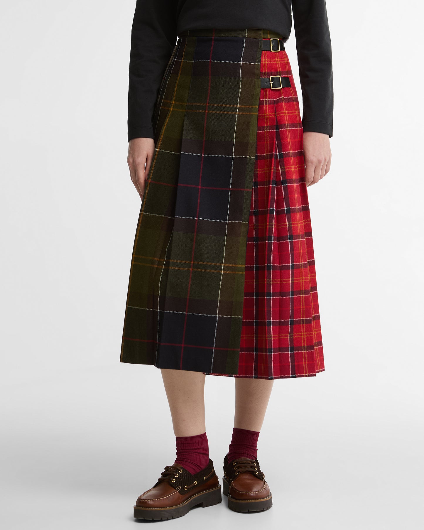 Barbour Marena Midi Skirt Cardinal