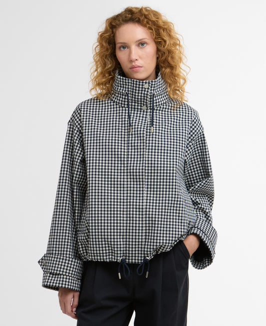 Barbour Bronwyn Check Jacket Navy Gingham