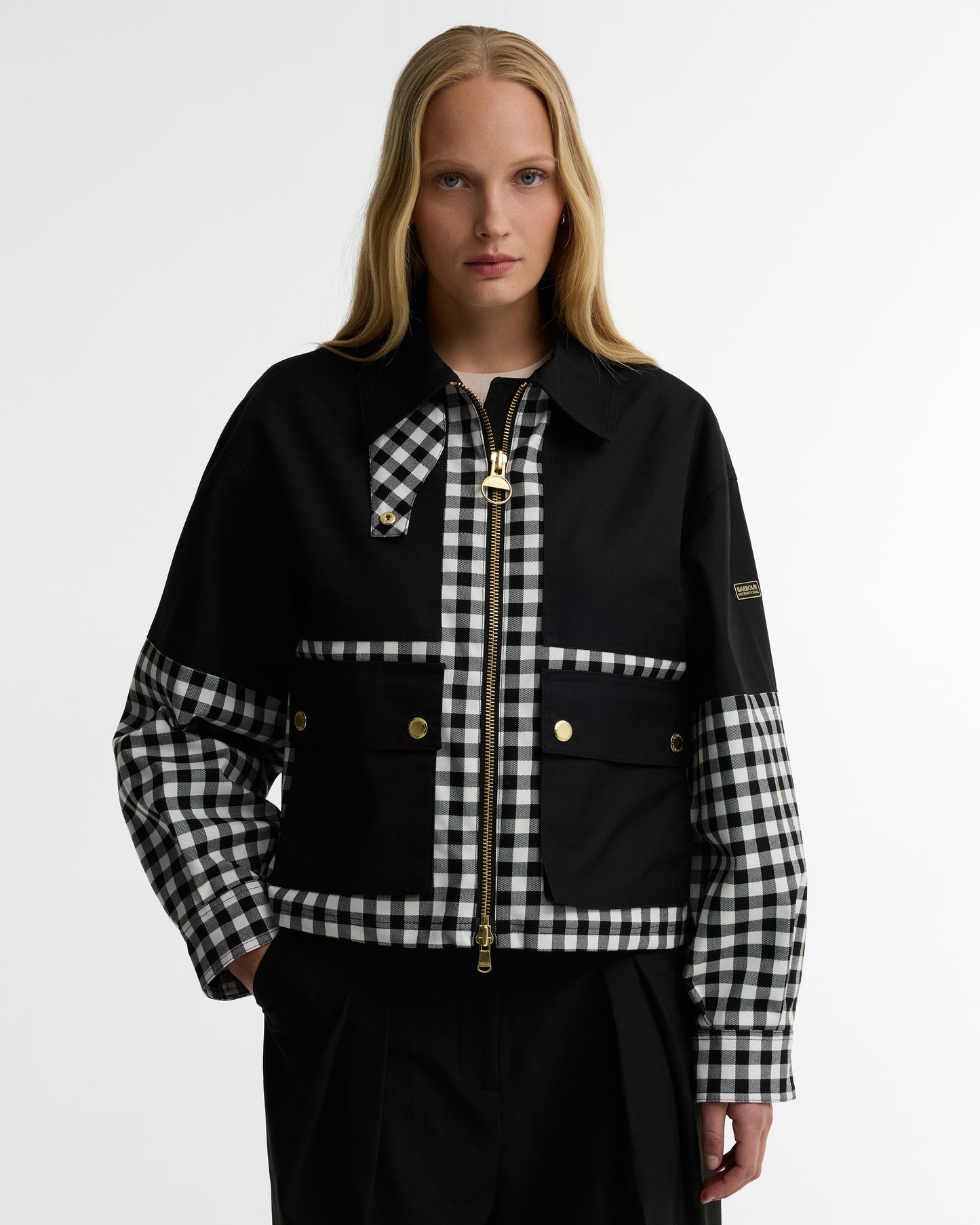 Barbour Gabriette CheckJacket Black/Neutral