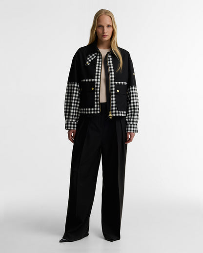 Barbour Gabriette CheckJacket Black/Neutral