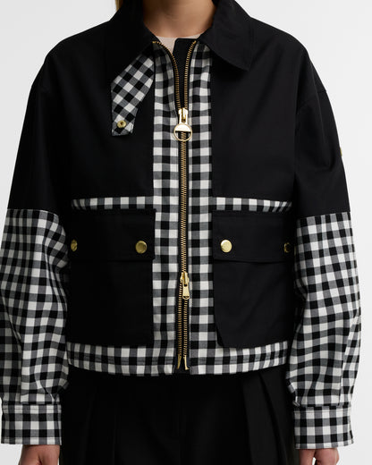 Barbour Gabriette CheckJacket Black/Neutral