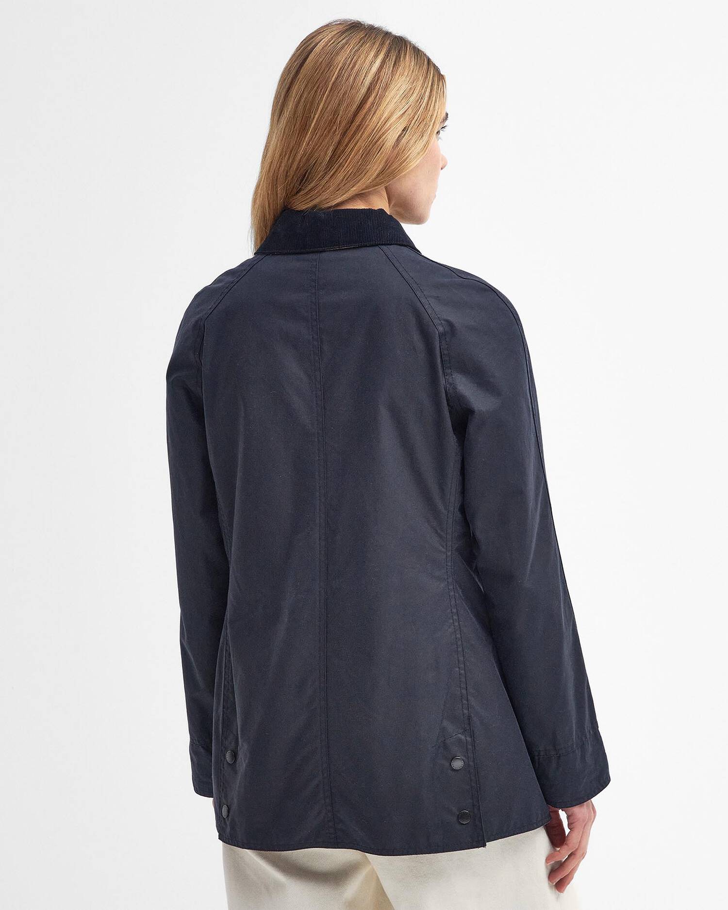 Barbour Beadnell Waxed Coat Navy