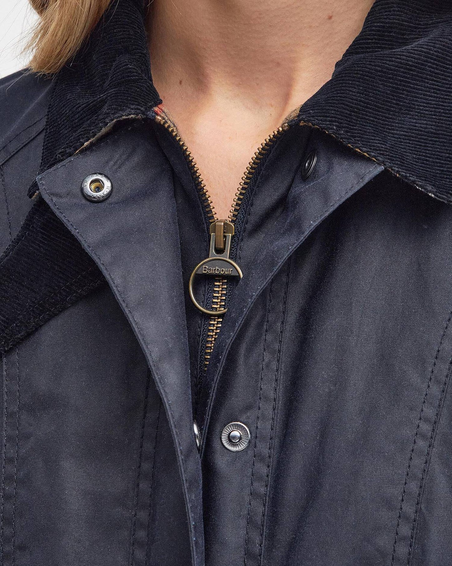 Barbour Beadnell Waxed Coat Navy