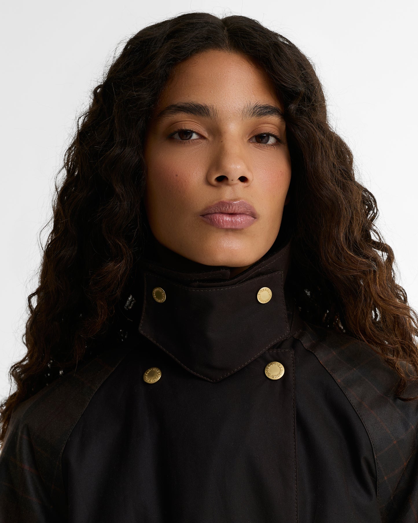 Barbour Elva Wax Rustic/Muted Tartan