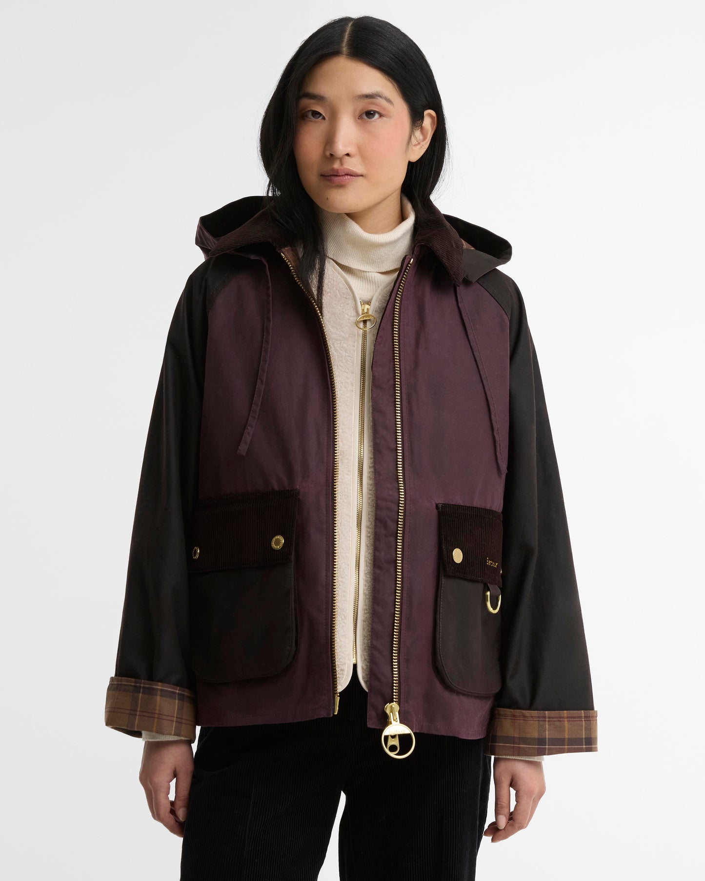 Barbour Carville Wax Jacket-Rustic