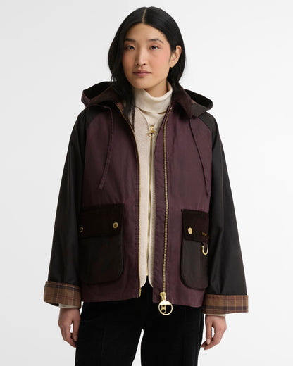 Barbour Carville Wax Jacket-Rustic