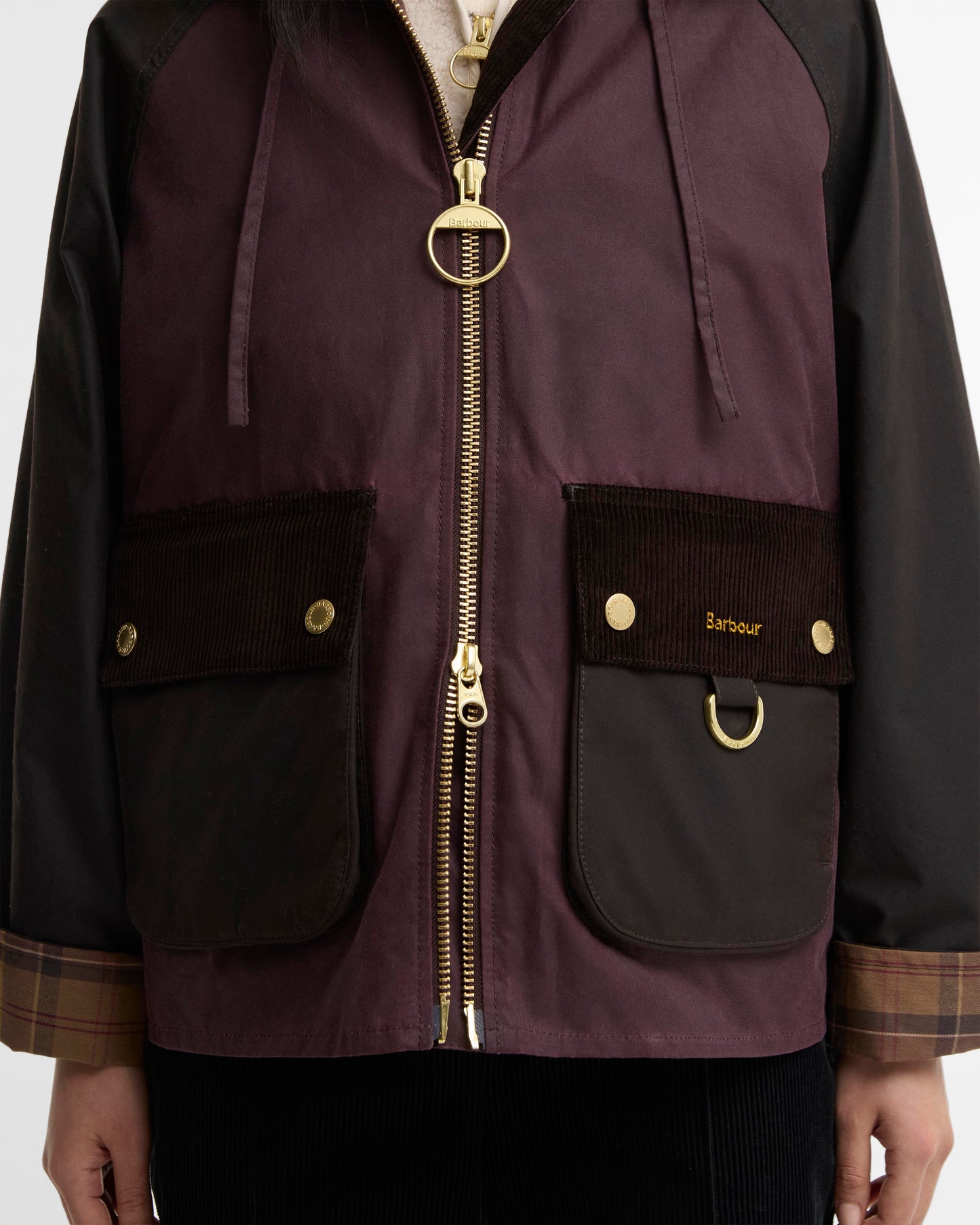 Barbour Carville Wax Jacket-Rustic