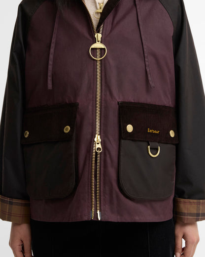 Barbour Carville Wax Jacket-Rustic