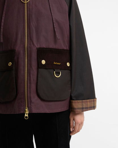 Barbour Carville Wax Jacket-Rustic