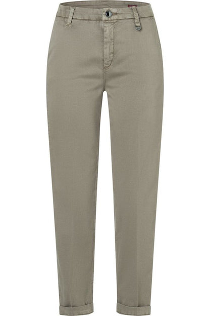 MAC Chino Turn Up Mud Green