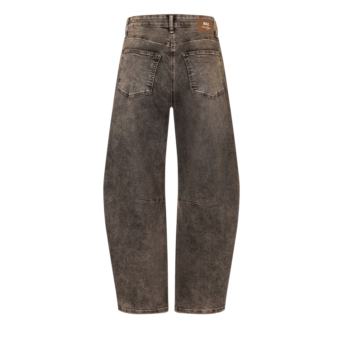 MAC Dakota Barrel Jeans Brown Crincle