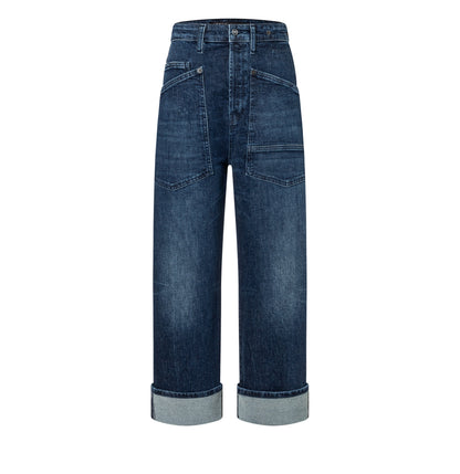 MAC Baggy Straight Leg Jeans Blue Vintage