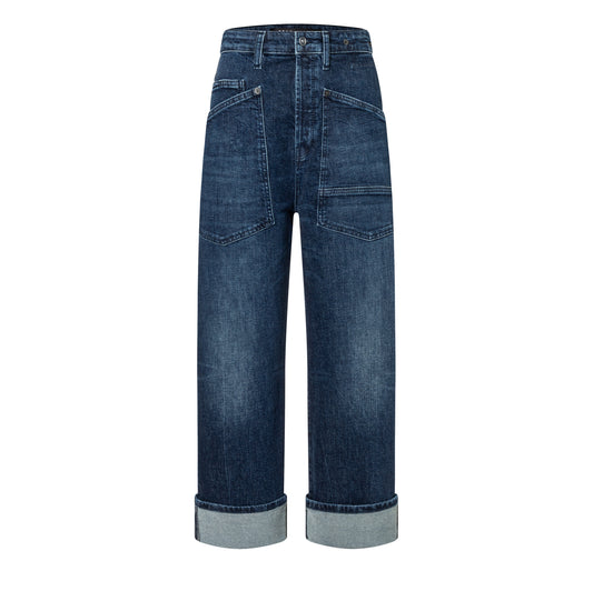 MAC Baggy Straight Leg Jeans Blue Vintage