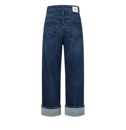 MAC Baggy Straight Leg Jeans Blue Vintage
