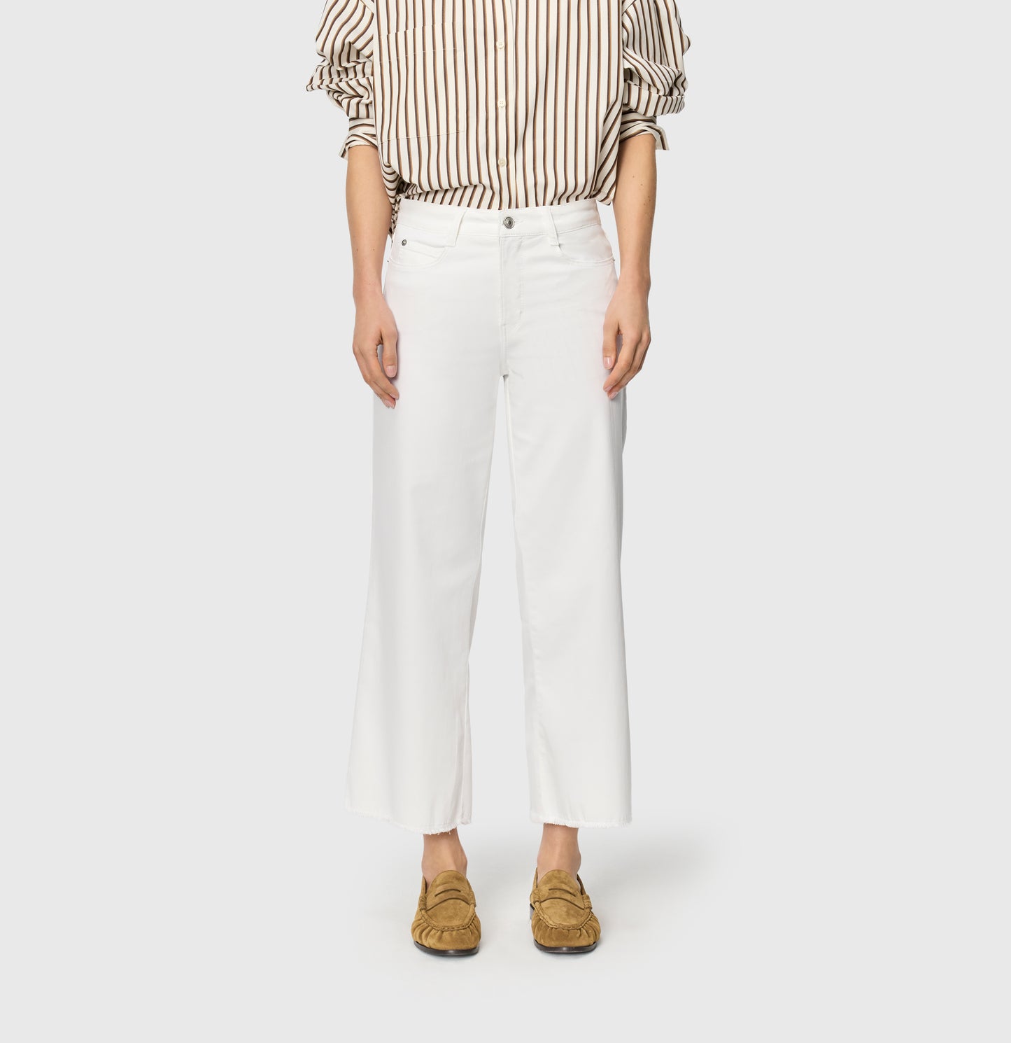 MAC Dream Wide Cropped White