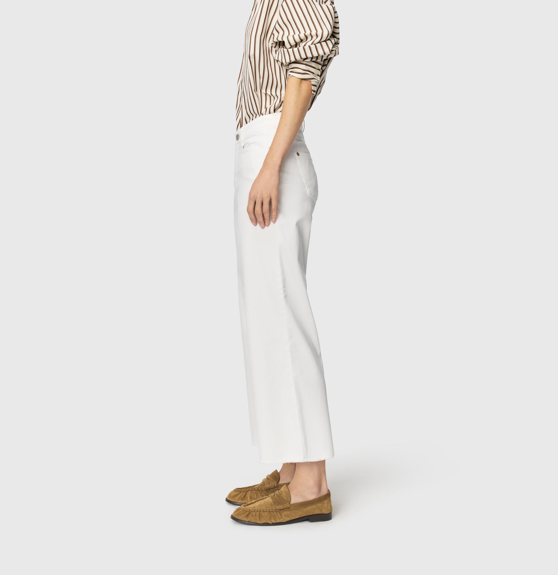 MAC Dream Wide Cropped White