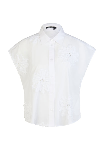 Marc Aurel Sleeveless Shirt Blouse White