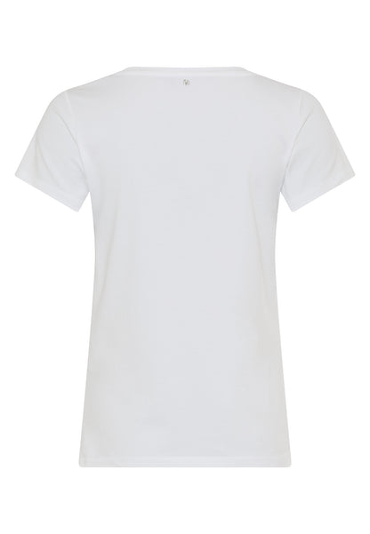 Marc Aurel Sequin Detail Logo T-Shirt