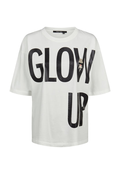 Marc Aurel Glossy Print T-Shirt Off-White