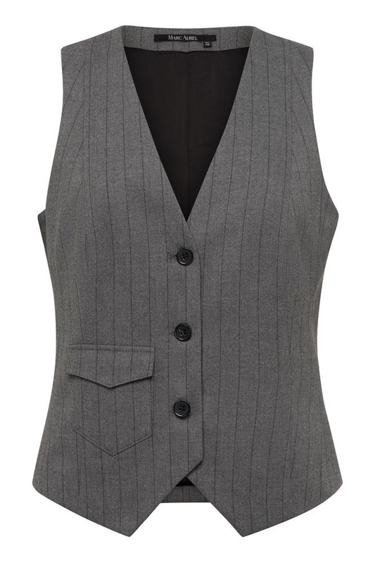 Marc Aurel Pinstripe Waistcoat