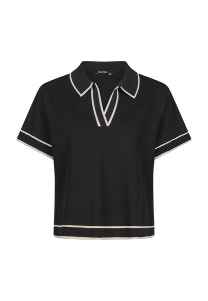 Marc Aurel Polo Pullover Black
