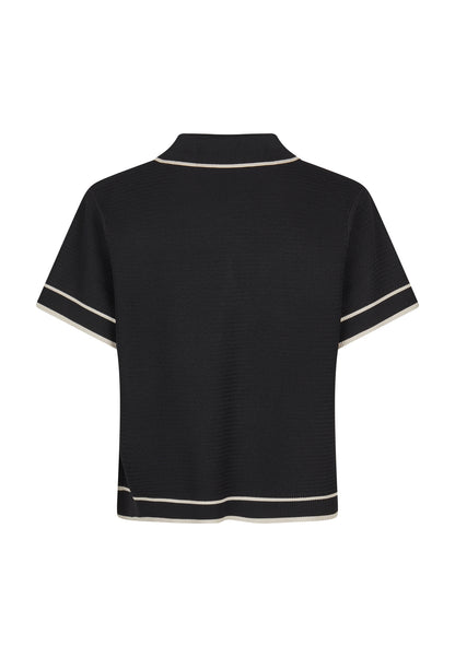 Marc Aurel Polo Pullover Black