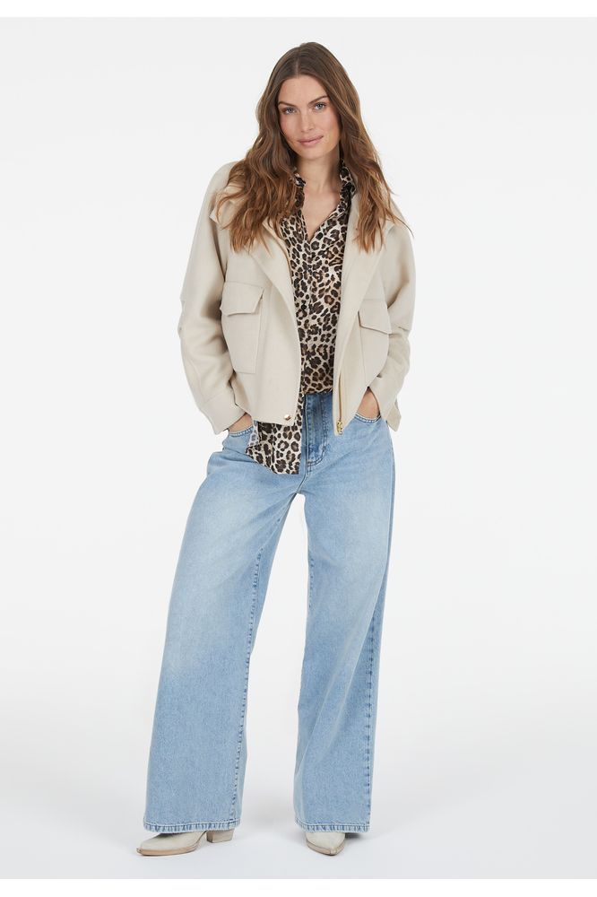 Marc Aurel Leopard Blouse