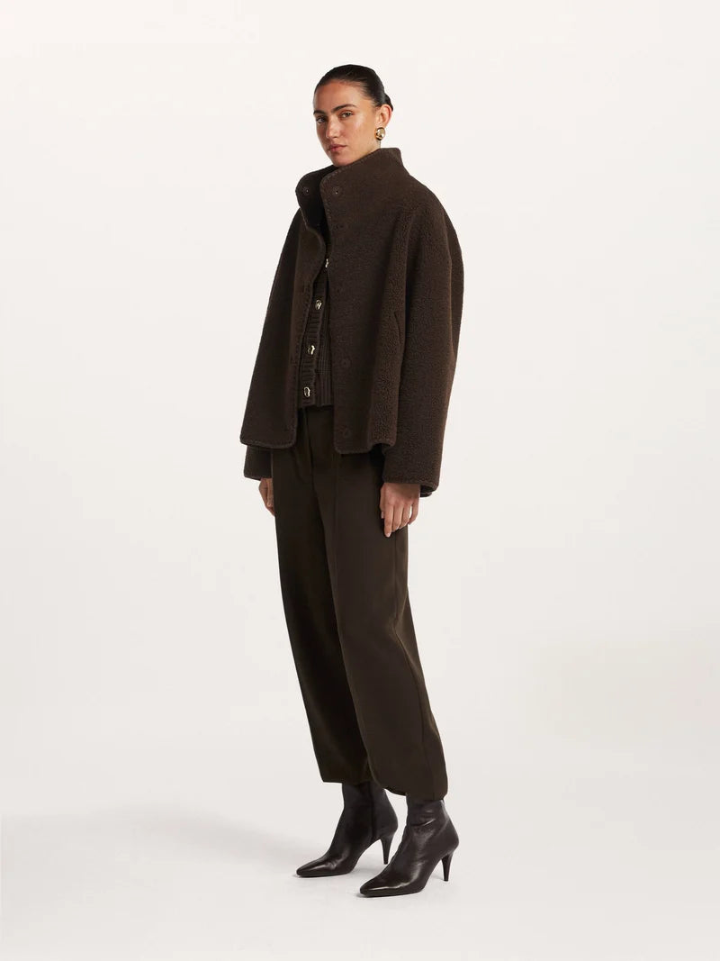 Beaumont Short Reversible Jacket Dark Chocolate