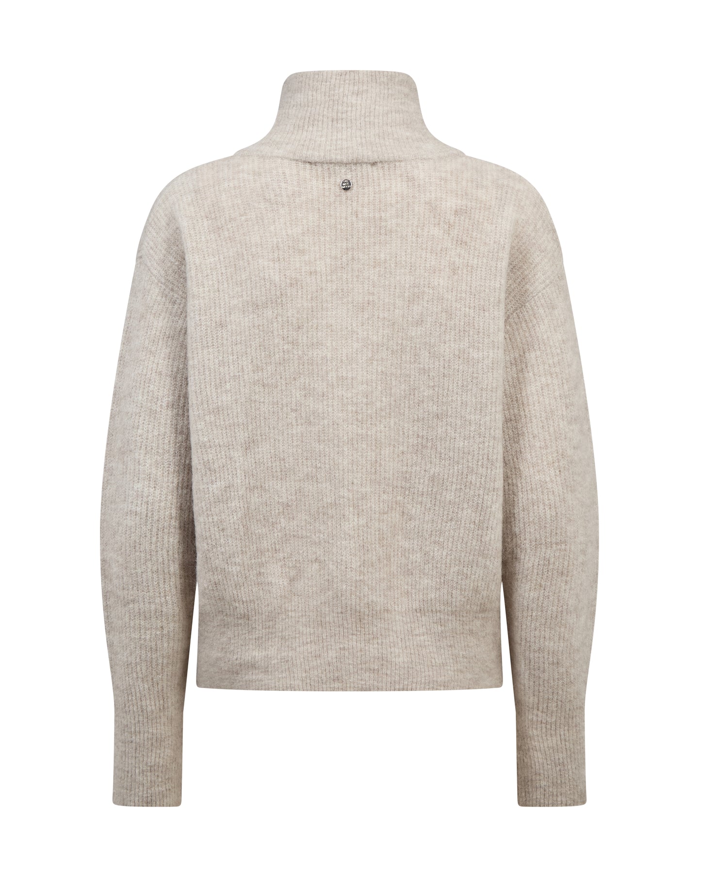 Mos Mosh Thora Knit Zip Cardigan Feather Gray