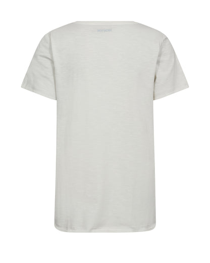 Mos Mosh Tonia O-SS Glam Tee Ecru