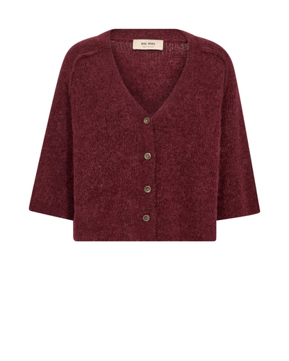 Mos Mosh Thora Lizet Knit Cardigan Cabernet