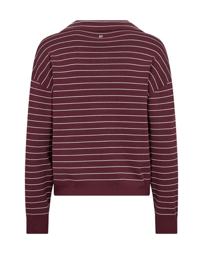 Mos Mosh Aliz Caliz Placket Knit Port Royale