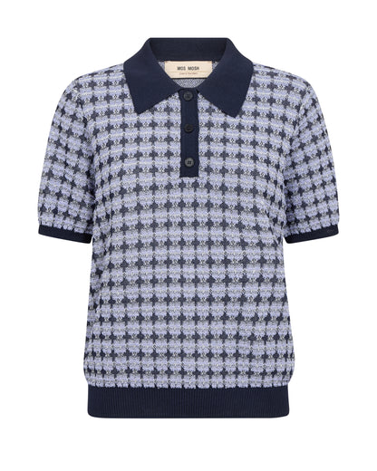 Mos Mosh Tink Polo Knit Violet Tulip