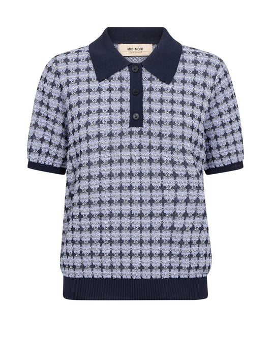 Mos Mosh Tink Polo Knit Violet Tulip
